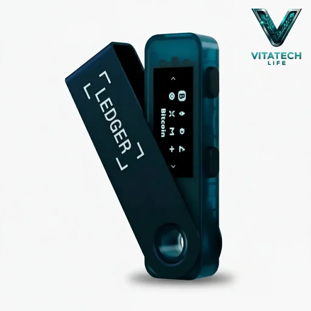 کیف پول سختافزاری Ledger Nano S Plus اورجینال 1 خرید کیف پول سخت افزاری لجر نانو اس پلاس آبی